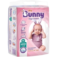 My bunny Magical Air Tubes Diapers Midi / 56 pcs