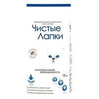 Чистые лапки Наполнитель Комкующийся (15 кг)