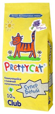 PrettyCat Наполнитель Супер Белый с ароматом горной лаванды (10 кг) фото