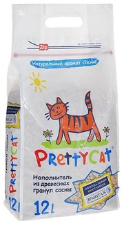 PrettyCat Наполнитель Wood Granules (12 л/4 кг) фото