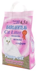 Pussy-Cat Наполнитель Комкующийся розовый (4.5 л) фото