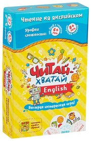 Банда умников Настольная игра Читай-Хватай English УМ075 фото