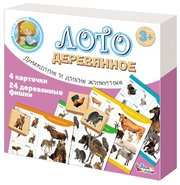 Десятое королевство Настольная игра Лото Домашние и дикие животные 02667 фото