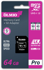 OLMIO microSDXC V30 UHS-I U3 фото