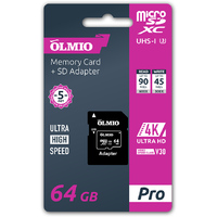 Olmio microSDXC V30 UHS-I U3