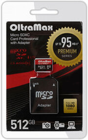 OltraMax Premium Series microSDXC 512GB OM512GCSDXC10UHS-1-PRU3 фото