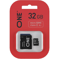 One microSDHC 32GB Class 10 UHS-I