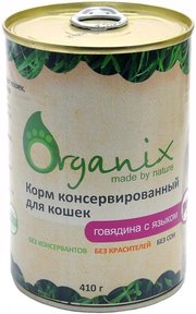 ORGANIX Adult Cat Canned with Beef/Tongue фото