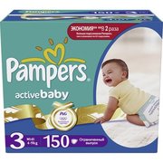 Pampers Active Baby 4-9 кг (150) фото