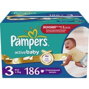 Pampers Active Baby 4-9 кг (186) фото