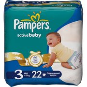 Pampers Active Baby 4-9 кг (22) фото