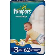 Pampers Active Baby 4-9 кг (62) фото