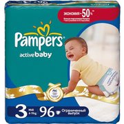 Pampers Active Baby 4-9 кг (96) фото