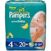 Pampers Active Baby 7-14 кг (20) фото