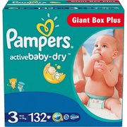 Pampers Active Baby-Dry 4-9 кг (132) фото