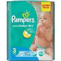 Pampers Active Baby-Dry 4-9 кг (82)