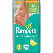 Pampers Active Baby-Dry 5-9 кг (62) фото