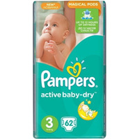 Pampers Active Baby-Dry 5-9 кг (62)