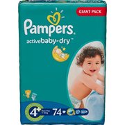 Pampers Active Baby-Dry 9-16 кг (74) фото