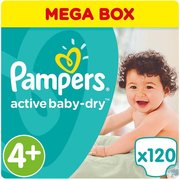 Pampers подгузники Active Baby-Dry 10-15 кг (120 шт) фото