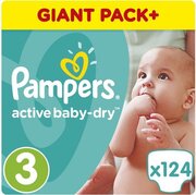 Pampers подгузники Active Baby-Dry 6-10 кг (124 шт) фото