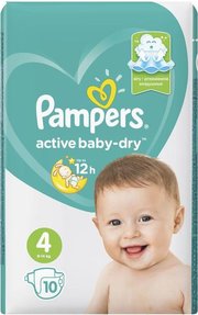 Pampers подгузники Active Baby-Dry 9-14 кг (10 шт) фото