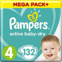 Pampers подгузники Active Baby-Dry 9-14 кг (132 шт)