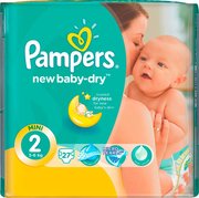 Pampers подгузники New Baby-Dry 3-6 кг (27 шт) фото