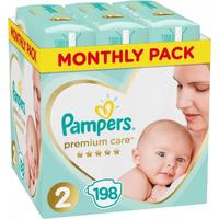 Pampers подгузники Premium Care 4-8 кг (198 шт)