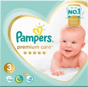 Pampers подгузники Premium Care 6-10 кг (114 шт) фото