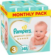 Pampers подгузники Premium Care 6-10 кг (148 шт) фото