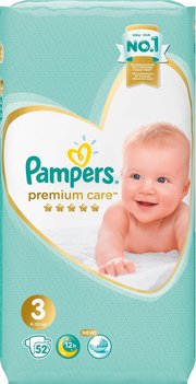 Pampers подгузники Premium Care 6-10 кг (52 шт) фото