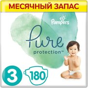 Pampers подгузники Pure Protection 6-10 кг (180 шт) фото