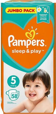 Pampers подгузники Sleep & Play 11-16 кг (58 шт) фото