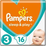 Pampers подгузники Sleep & Play 6-10 кг (16 шт) фото