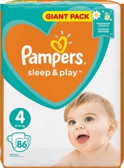 Pampers подгузники Sleep & Play 9-14 кг (86 шт) фото