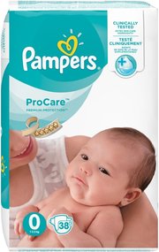 Pampers ProCare 0 / 38 pcs фото