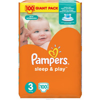 Pampers Sleep & Play 5-9 кг (100)