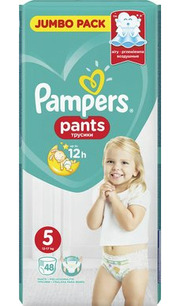 Pampers трусики Pants 12-17 кг (48 шт) фото