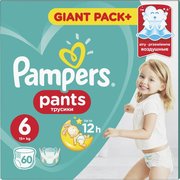 Pampers трусики Pants 15+ кг (60 шт) фото