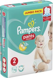 Pampers трусики Pants 4-8 кг (72 шт) фото