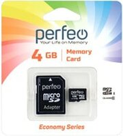 Perfeo microSDHC PF4GMCSH10AES 4GB фото