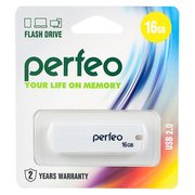 Perfeo USB Drive 16GB C05 White PF-C05W016 571286 фото