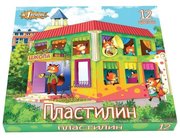 №1 School Пластилин Лисята 12 цветов (563328) фото