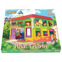 №1 school Пластилин Лисята 12 цветов (563328)