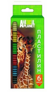 Action! Пластилин Animal Planet 6 цветов фото