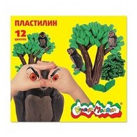 Каляка-Маляка Пластилин 12 цветов (ПКМ12)