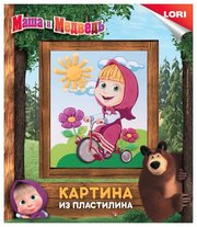 LORI Пластилин Картина из пластилина - Маша на велосипеде (Пкш-003) фото