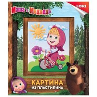 Lori Пластилин Картина из пластилина - Маша на велосипеде (Пкш-003)