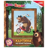 Lori Пластилин Картина из пластилина - Медведь на велосипеде (Пкш-004)